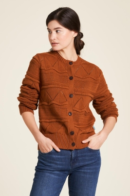 Strickjacke - caramel